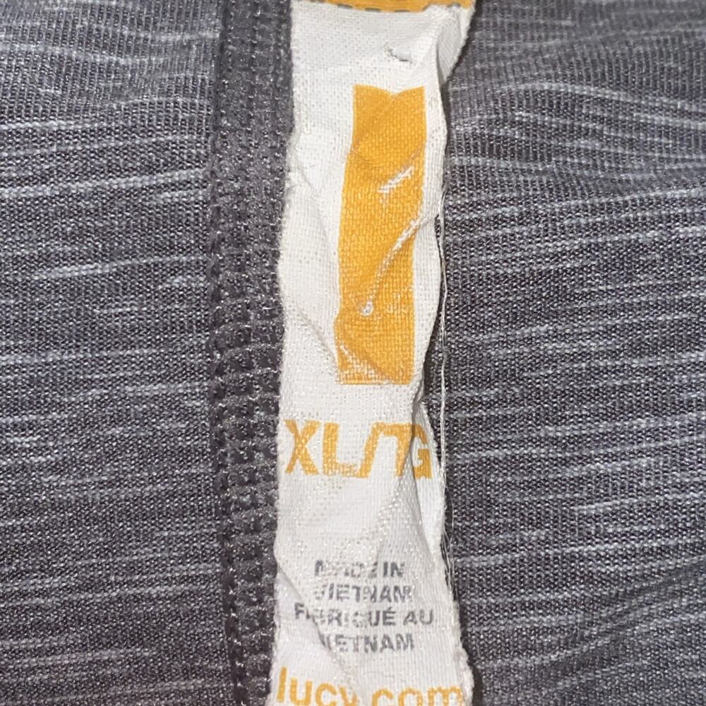 LUCY Size XL Womens Gray Open Front Long Sleeve Relaxed Cardigan - Picture 5 of 6